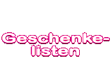 Geschenkelisten